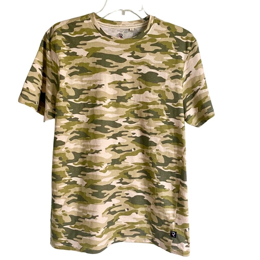 International Report Essentials Camo Short Sleeve Shirt Men's Medium NEW
